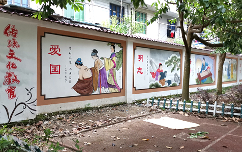 泰順筱村二小校園墻繪：墨客墻繪，為校園添彩，育夢(mèng)啟航